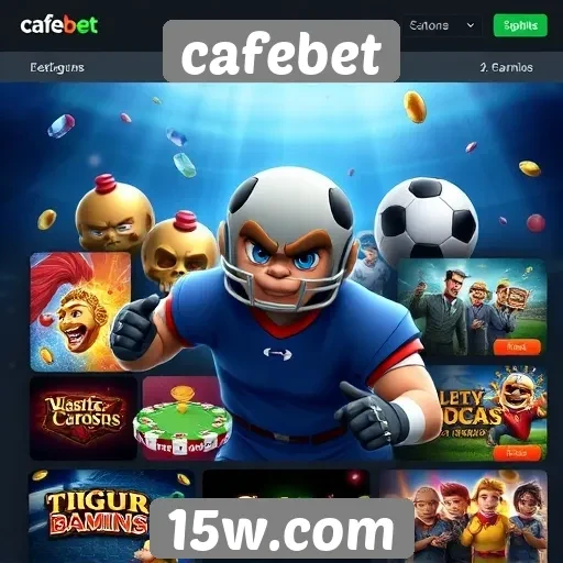 Variedade de jogos disponíveis no cafebet